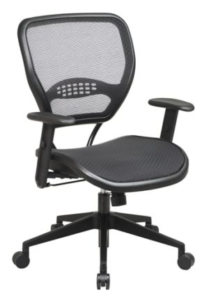BLACK AIRGRID SEAT AND BACK DELUXE TASK CHAIR