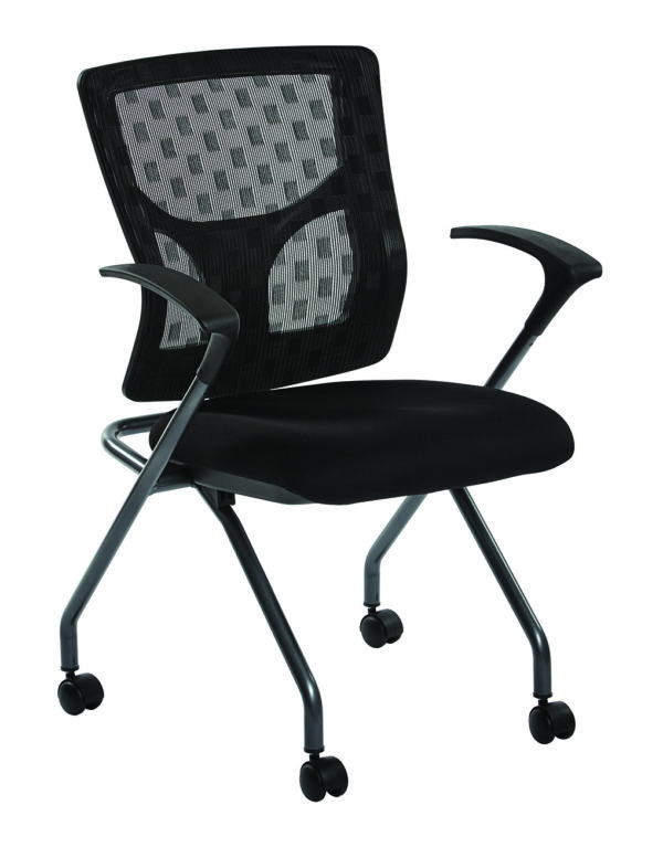 PROGRID® Checkered Mesh Back Folding Chair