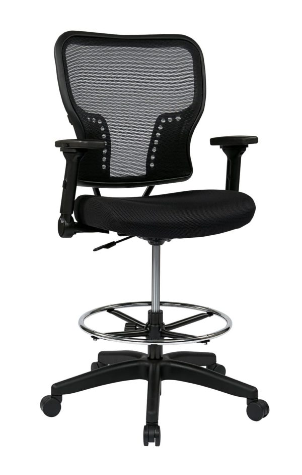 DELUXE AIR GRID BACK AND PADDED MESH SEAT CHAIR